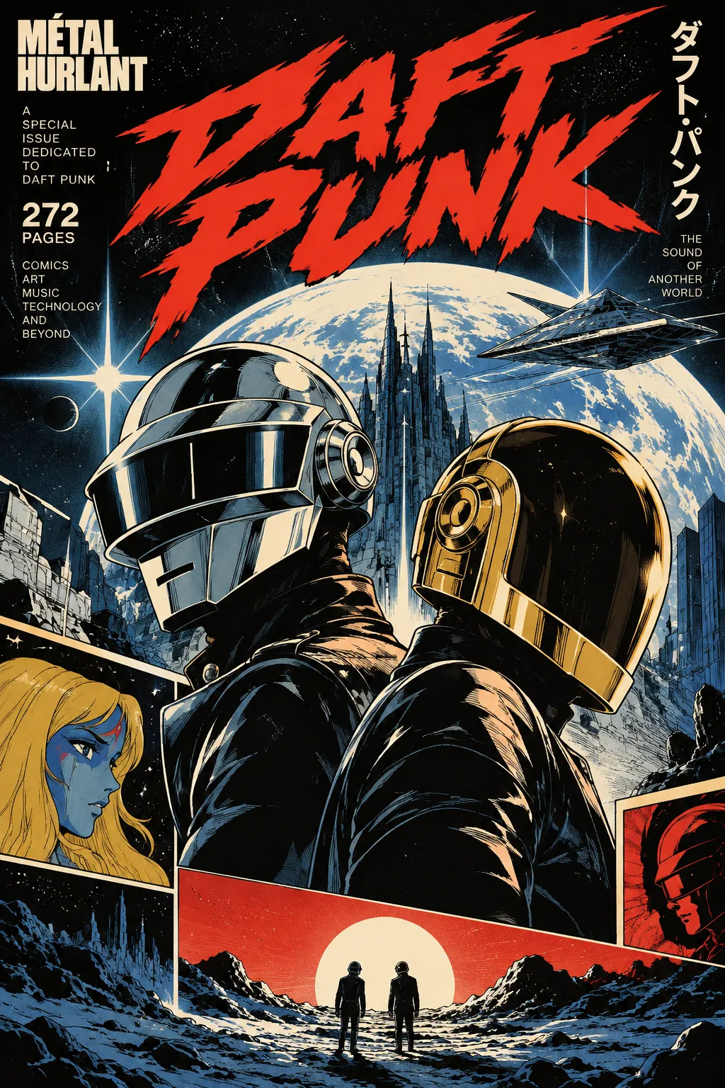 Daft Punk tendrá su propio cómic oficial: más de 30 artistas reinterpretarán su universo de ciencia ficción